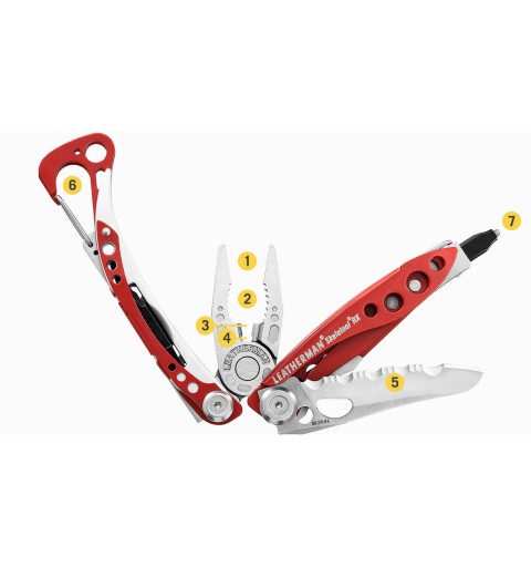 LEATHERMAN SKELETOOL® RX ROJO 7 USOS