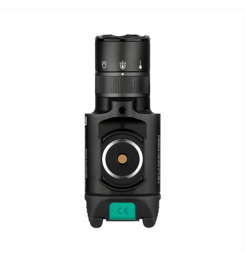 OLIGHT Linterna LED para arma corta con puntero verde Baldr Pro R 1.350 lúmenes