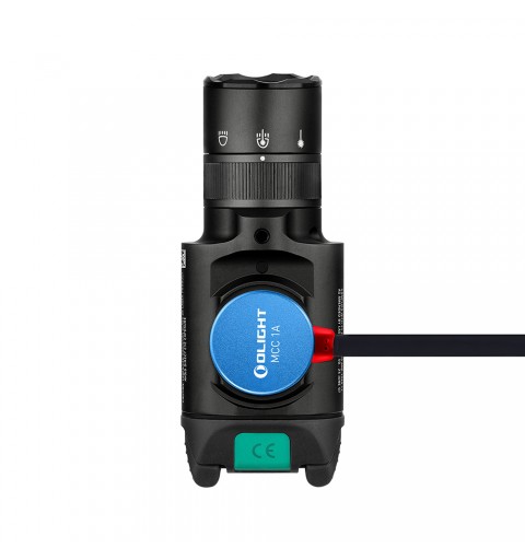 OLIGHT Linterna LED para arma corta con puntero verde Baldr Pro R 1.350 lúmenes