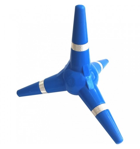 TETRAPODO APILABLE DE SEÑALIZACION AZUL PARA POLICIA