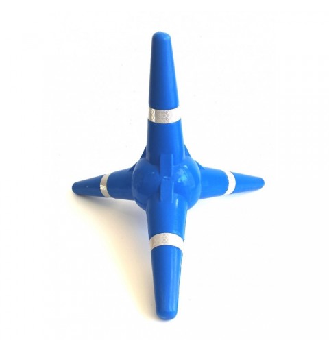 TETRAPODO APILABLE DE SEÑALIZACION AZUL PARA POLICIA