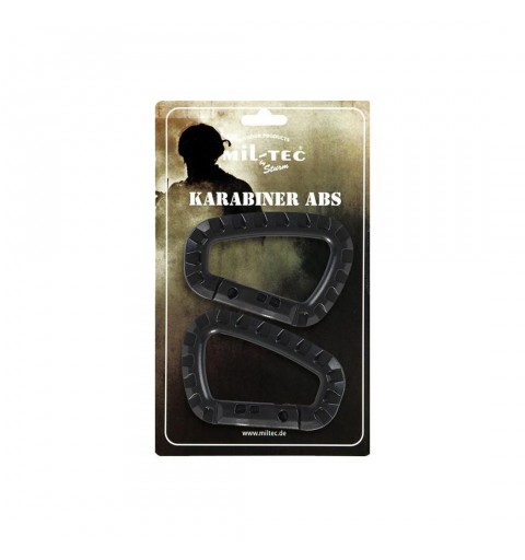 MIL TEC MOSQUETON TACTICO ABS 8,3 2 UDS (NO ESCALADA)