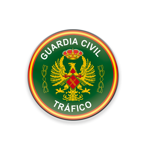 Imán frigo redondo Guardia Civil Tráfico diam: 5cm