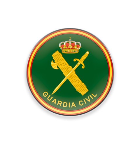 Imán frigo redondo Guardia Civil diam: 5cm