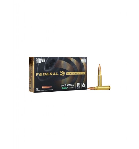 MUNICION FEDERAL GOLD MEDAL SIERRA MATCH KING 308 Win. - 175 gn