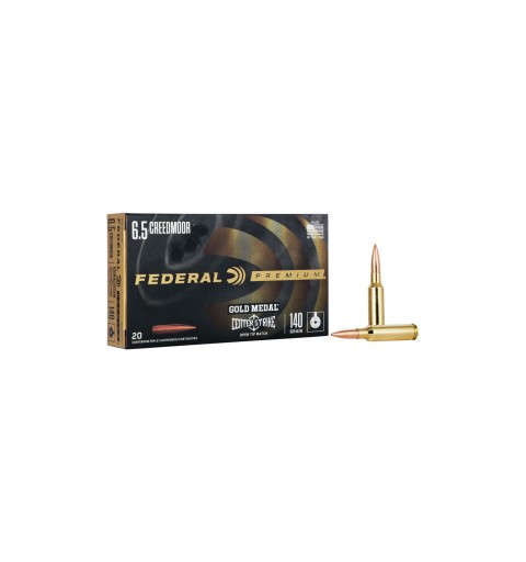 MUNICION FEDERAL GOLD MEDAL CENTER STRIKE  6.5 Creedmoor - 140 gn