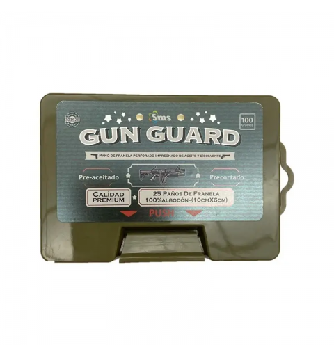 CAJA GUN GUARD CON 25 PAÑUELOS