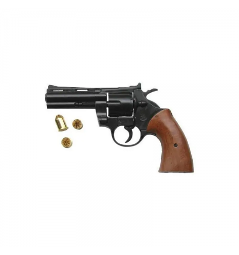 REVOLVER ALARMAS Y SEÑALES BRUNI MAGNUM  380 RK CACHAS MADERA