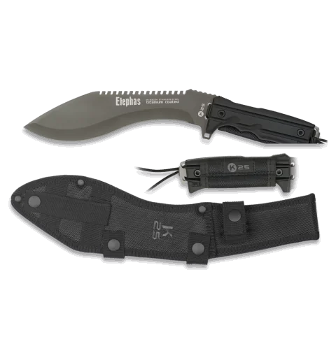 MACHETE K25 ELEPHAS. NEGRO H:22.7