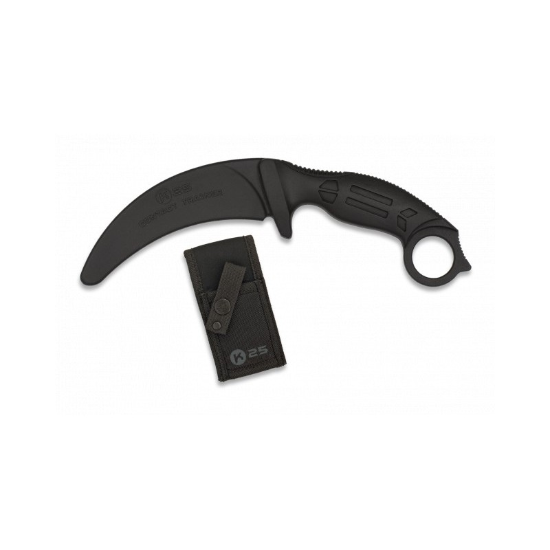 Cuchillo Entrenamiento K25 Negro. H:10.6