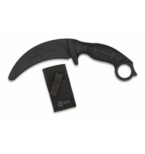 Cuchillo Entrenamiento K25 Negro. H:10.6