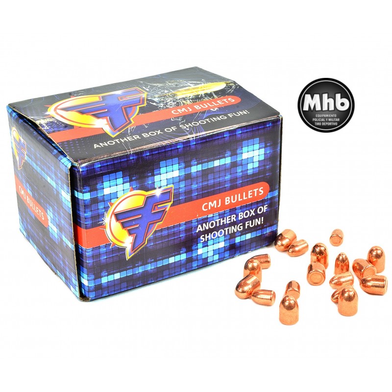 PROYECTIL FRONTIER CAL 9MM 124 RN COBREADO (100 UDS)