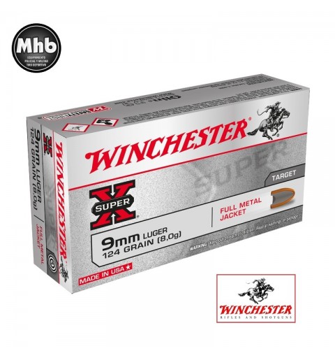 Winchester® SUPER X 9mm LUGER 124gn FMJ
