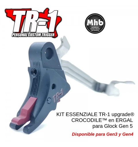 TR-1 upgrade® CROCODILE™ en ERGAL KIT ESSENZIAL para Glock Gen 5