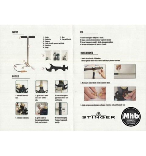 BOMBA MANUAL 3 FASES STINGER PARA PCP