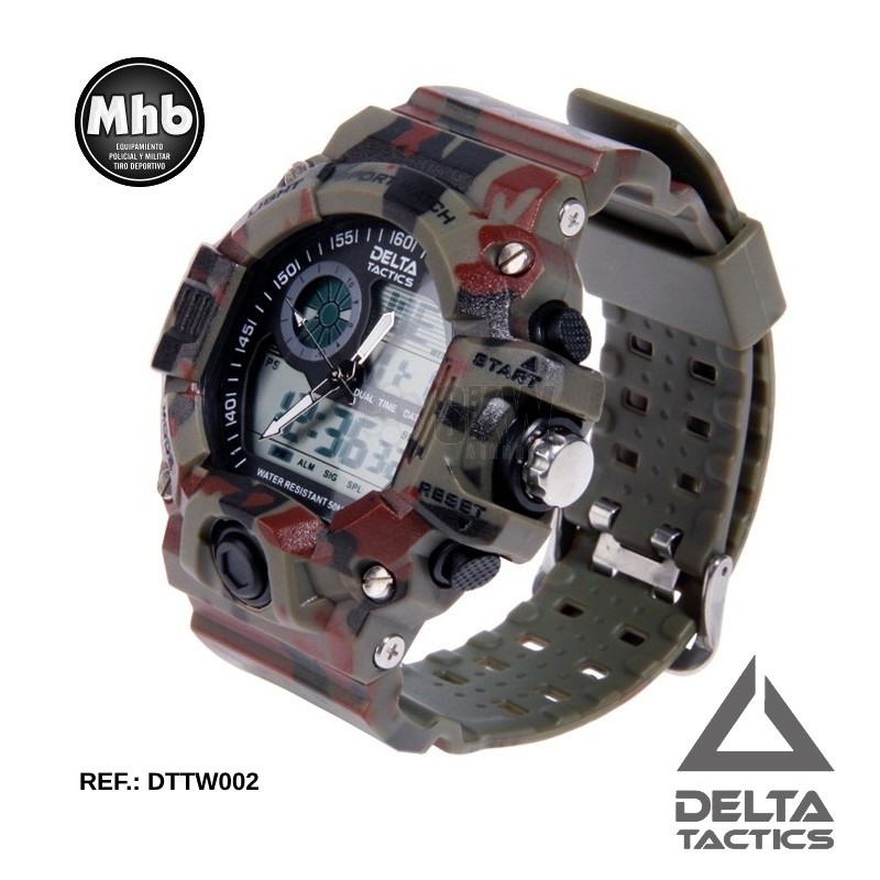 RELOJ MULTIFUNCION DELTA TACTICS NEGRO