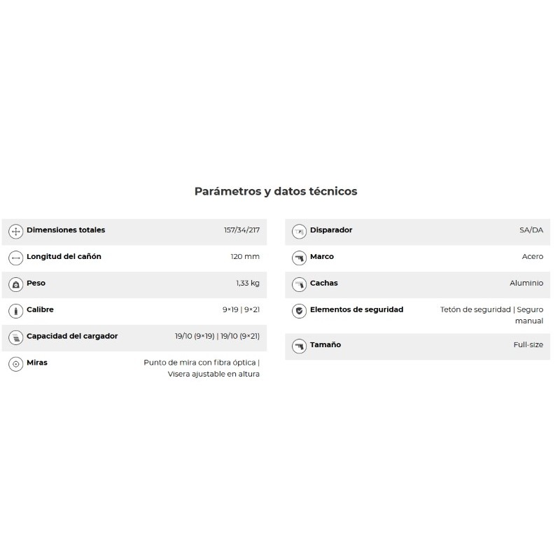 PISTOLA CZ SHADOW 2 OPTIC READY CL.9MM