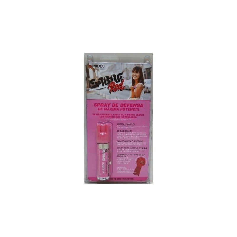 SPRAY SABRE RED (22ml) HOMOLOGADO ROSA