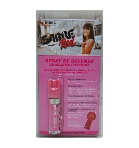 SPRAY SABRE RED (22ml) HOMOLOGADO ROSA