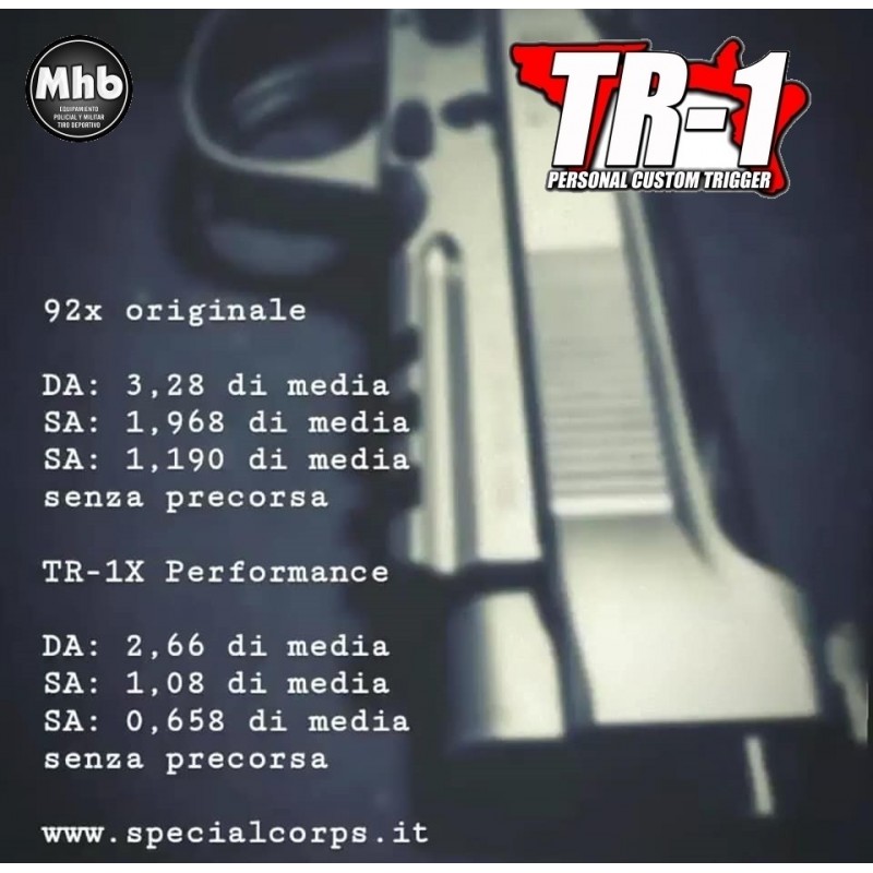 TR-1 ® X PERFORMANCE KIT COMPLETO BERETTA 92X
