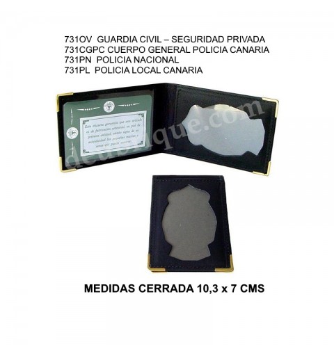 CARTERA PORTAPLACA APAISADA