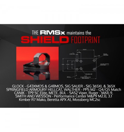 PUNTO ROJO SHIELD RMSx 8MOA (LENTE XL)
